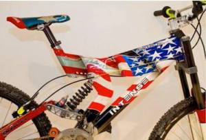 Exhibit A: Shaun Palmer's Kamikaze bike. Credit: https://www.facebook.com/KamikazeBikeGames