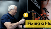 greg lemond fixing a flat